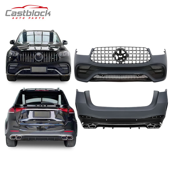 Facelift GLE63 AMG From 20-22 Mercedes Benz GLE Class W167 Front Bumper Body Kit