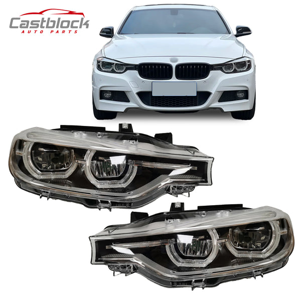 For 15-17 18 19 BMW 3 Series 320I 330i 328 F30 LED LCI Headlight LR Non Adaptive