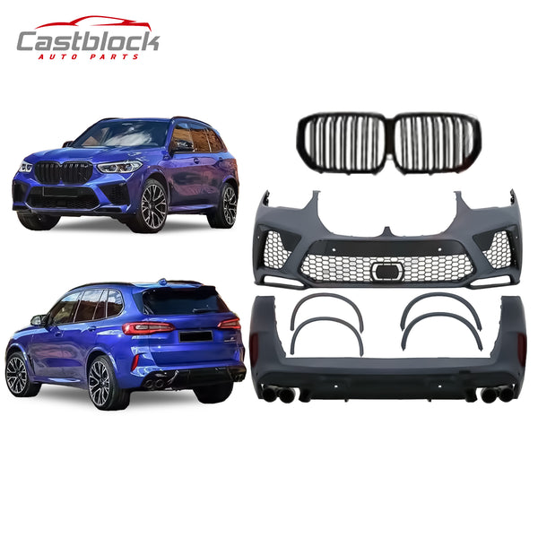 For 18 19-21 BMW X5 G05 Upgrade to 2022 X5M F95 Style Bumper Body Kit Conversion