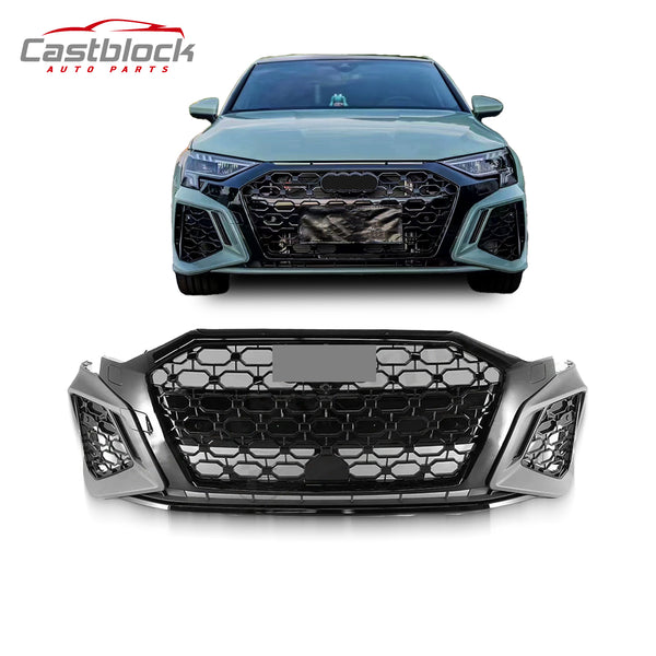 For 2021 2022 2023 Audi A3 S3 9V.0 Upgrade to RS3 Style Front Bumper Body Kit