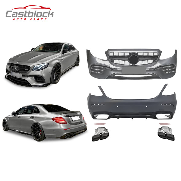 For 16-20 W213 Mercedes E-Class Upgrade E63s AMG Style Body Kit Bumper