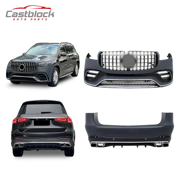 Facelift GLS63 AMG 2020+ For BENZ GLS X167 Front + Rear Bumper Body Kits