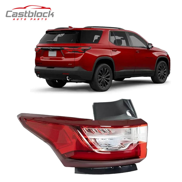 For 2018-2021 Chevy Traverse Red/Clear Outer LED Tail Light Brake Lamp Driver
