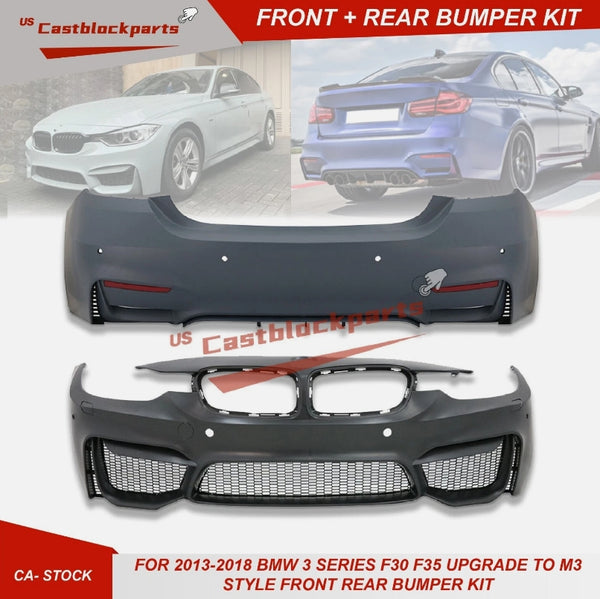For 2016-2018 BMW 3 Series F30 F35 330I 320I Upgrade To M3 Style Bumper Body Kit