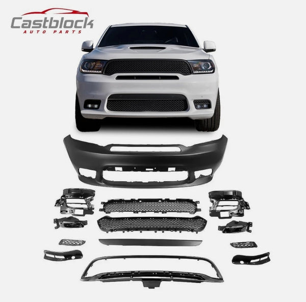 For Dodge Durango 16 17 18 19 SRT Style Front Bumper Cover Kit NEW High Quality
