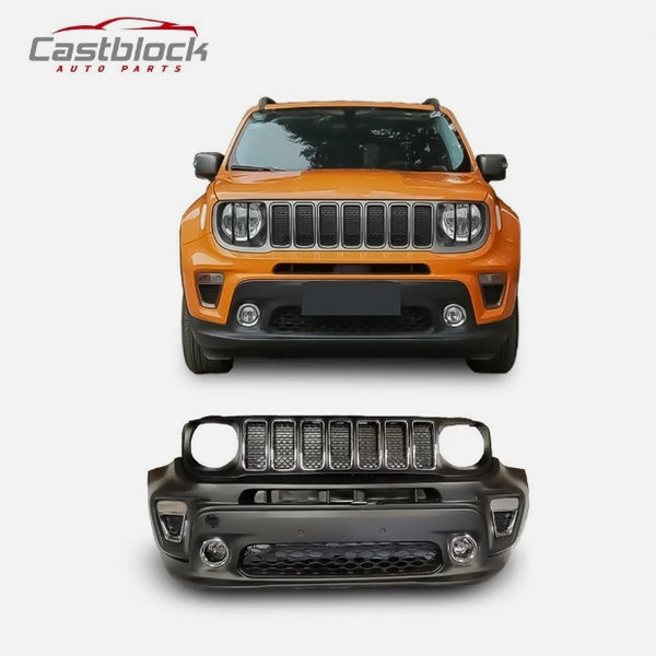 For 2019 2020 2021 2022 2023 Jeep Renegade Front Bumper Set Grille W/ Fog Lights