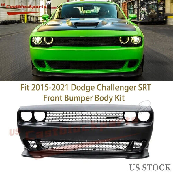 Fit 2015-2021 Dodge Challenger SRT Front Bumper Body Kit
