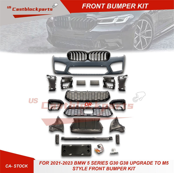 For 2021-2023 BMW G30 G38 5 Series 4-Door M5 Style Front Bumper Cover Body Kit