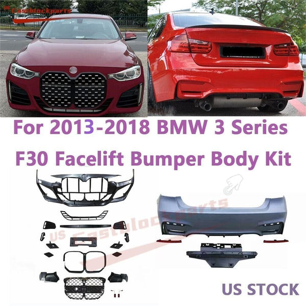 For 2013 2014-2018 BMW 3 Series F30 F31 Facelift Bumper Cover Body Kit Grille