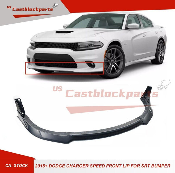 For Dodge Charger SRT 2015+ Winglet Design Front Bumper Lip Spoiler Splitter