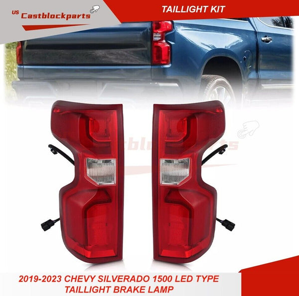 For 2019-2023 Chevy Silverado 1500 LED Type TailLight Brake Lamp-Left+Right Pair