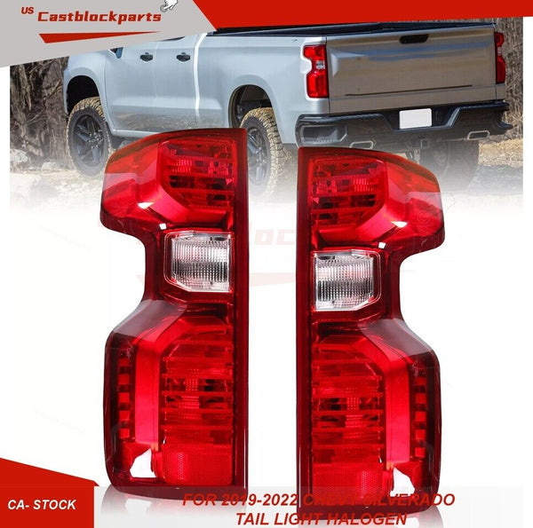 Left+Right Tail Light Fit For Chevrolet Silverado 1500 2019-2023 Rear Taillamps