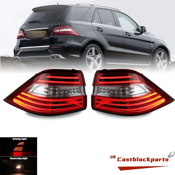 NEW For 12-15 Mercedes Benz W166 ML350 ML550 LED L+R Outer Side Tail Light