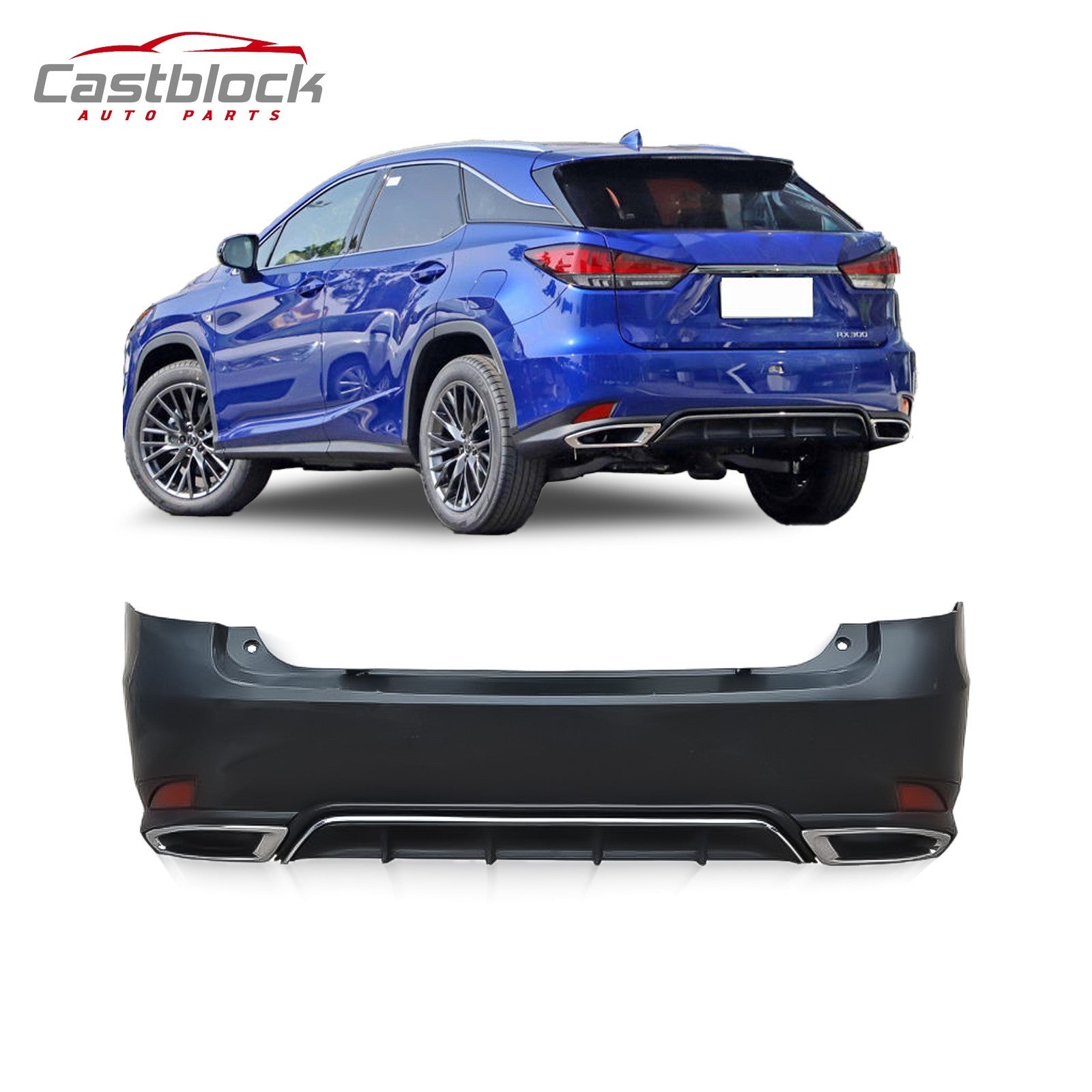 2012 Rx350 Rear For 2009-2015 Lexus RX350/450 Upgrade To 2020+ RX Sport Rear Bumper Ki ...