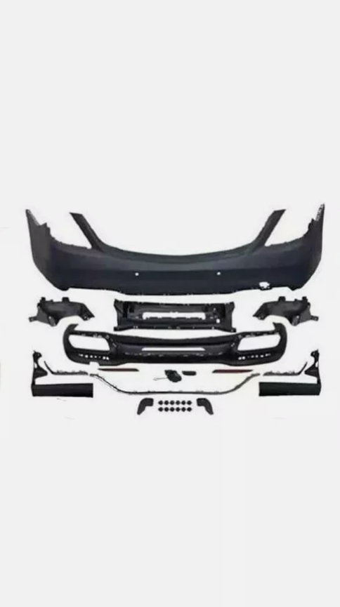 For 14-17 Mercedes S-class W222 Upgrade 18+ S63 AMG Rear Bumper Kit