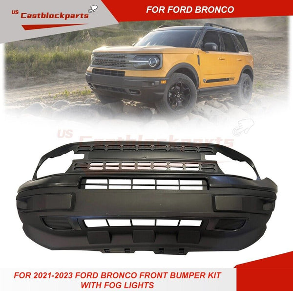 for 2021 2022 2023 Ford Bronco Sport Front Bumper Kit with Grille Foglight Cover