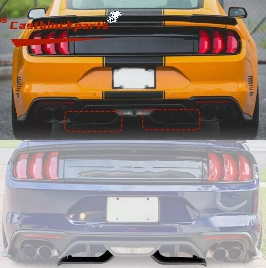 For 2018-22 Ford Mustang GT Rear Bumper Diffuser Valance Ro Style Aero Foil Kit