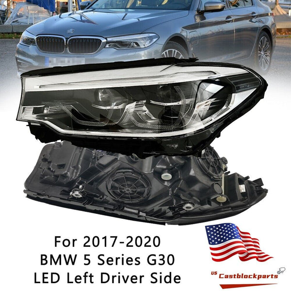 For 17 18 19 20 BMW 5 Series F90 M5 G30 G31 LED Adaptive Headlight LH Driver US