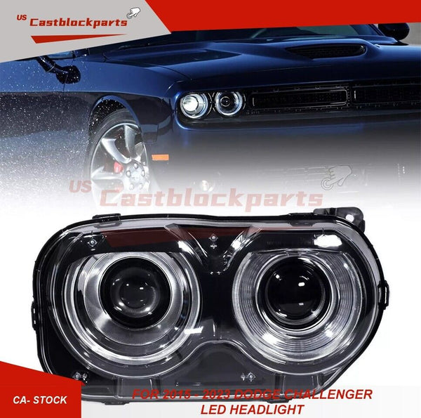 For 2015-2023 Dodge Challenger Headlights Headlamps Assembly W/ LED Right Side