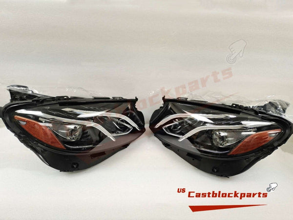 For 2017 2018 2019 2020 Mercedes Benz E-Class E350 W213 LED Headlights LH+RH