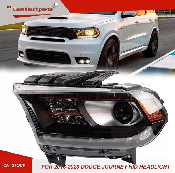 For Dodge Durango 2016-2020 Black HID Headlamp Headlight Left Driver Side