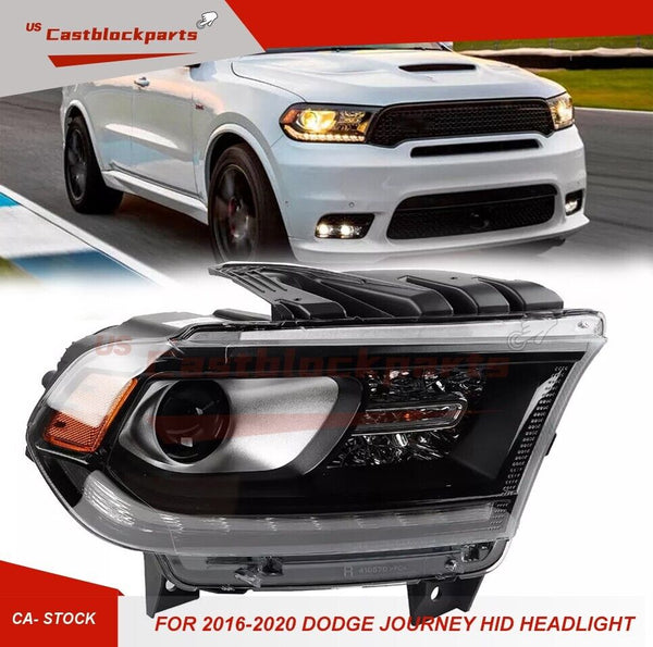 For Dodge Durango 2016-2020 Black HID Headlamp Headlight Right Passenger Side