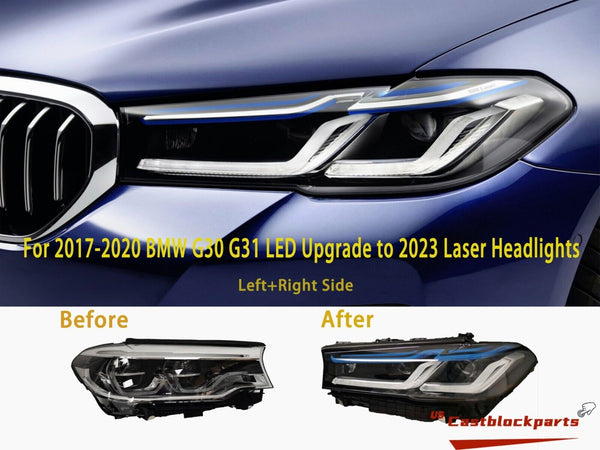 For 17-20 BMW 5 SERIES G30 G31 M5 F90 LED Upgrade to 2022 Laser Headlights