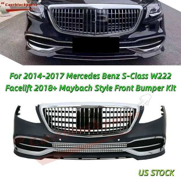 2018+ New Facelift Front Bumper For Mercedes W222 S-Class Maybach Style 560 550