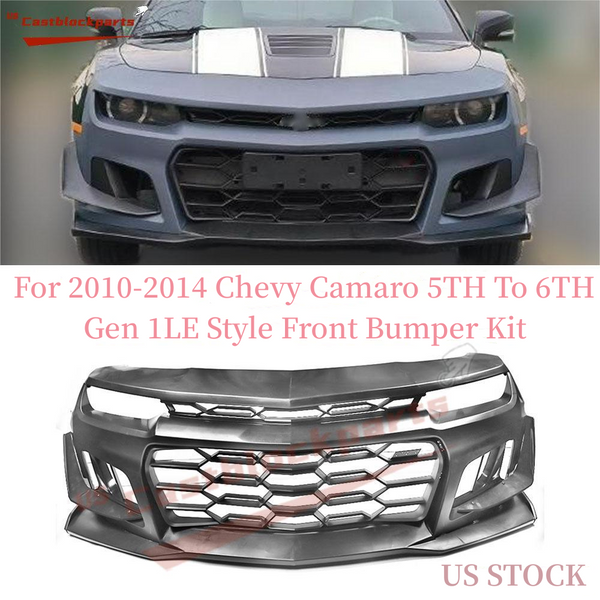 Fit 14-15 Chevy Camaro 5TH to 6TH Gen 1LE Style PP Front Bumper Cover Conversion