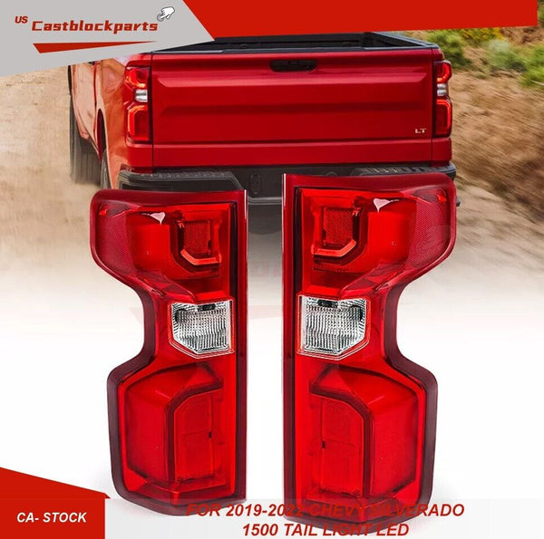 2P For 2019-2022 Chevy Silverado 1500 LED Type Tail Light Brake Lamp Left+Right