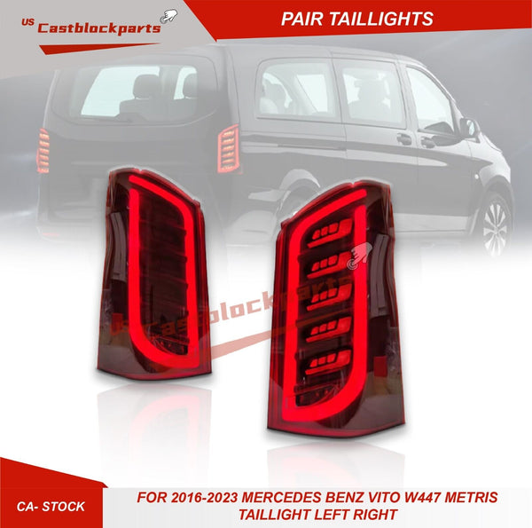 For 2016-2023 Mercedes-Benz VITO W447 Metris Left Right Pair Taillight