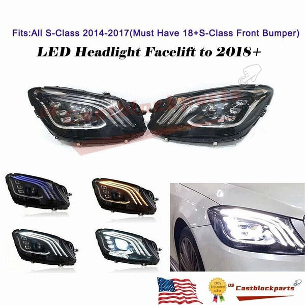 Multibeam Headlight For MERCEDES S CLASS S550 S63 18+ Upgrade LED Left Right