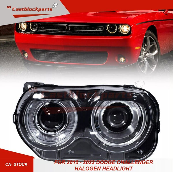 For 2015-2023 Dodge Challenger Halogen Headlight Headlamp Assy Left Driver Side