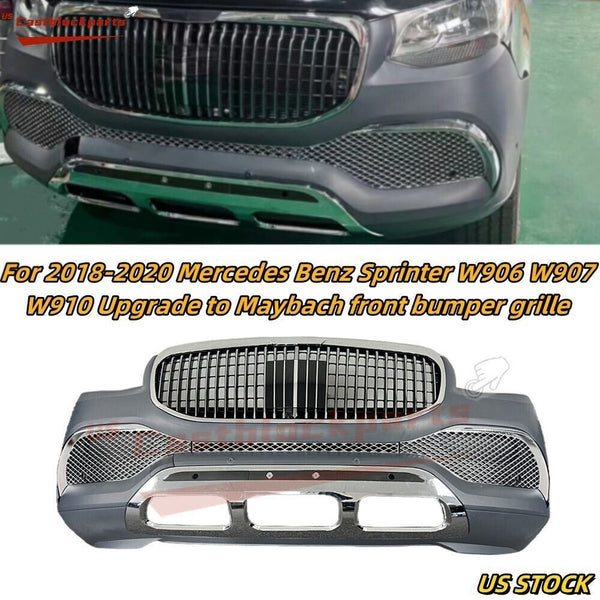 For 2018-2020 Mercedes Benz Sprinter W907 W910 Upgrade Maybach Front Bumper