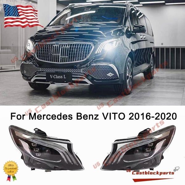 For 2016-2020 Benz Metris W447 V Class Upgrade LED Headlights Left Right Set