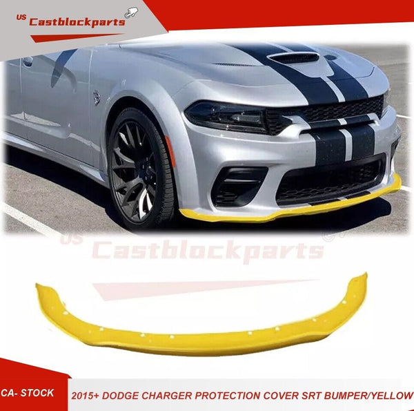 For Dodge Charger 2015+ SRT Style Glossy Protection Cover Front Bumper/Yellow