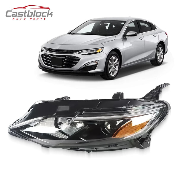 Halogen Headlight Left Driver side For 2019 2020 2021 2022 Chevy Malibu Headlamp