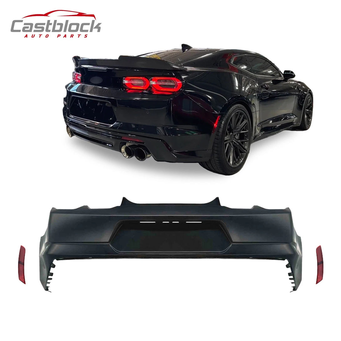 Camaro Polypropylene Primed Black Replace ZL1 Style Rear Bumper（2019-2 ...