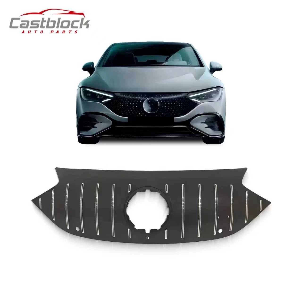 Fit 2022-2024 Mercedes Benz EQE Class W295 GT Chrome Front Racing Bump ...