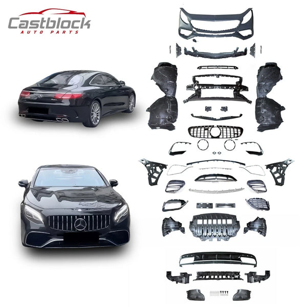 For 20152021 Mercedes Benz S class Coupe W217 S63 AMG style Bumper Body Kit