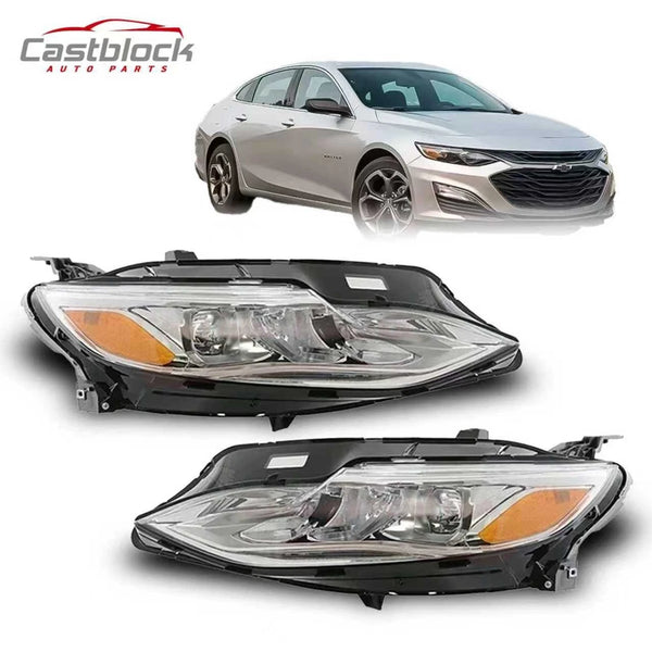 1 Pair For 2019-22 Chevy Malibu Full LED Headlight Right+Left Headlamps Assembly