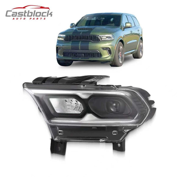 For 2021-2023 Dodge Durango Headlight Headlamp Black Full LED Left Driver Side