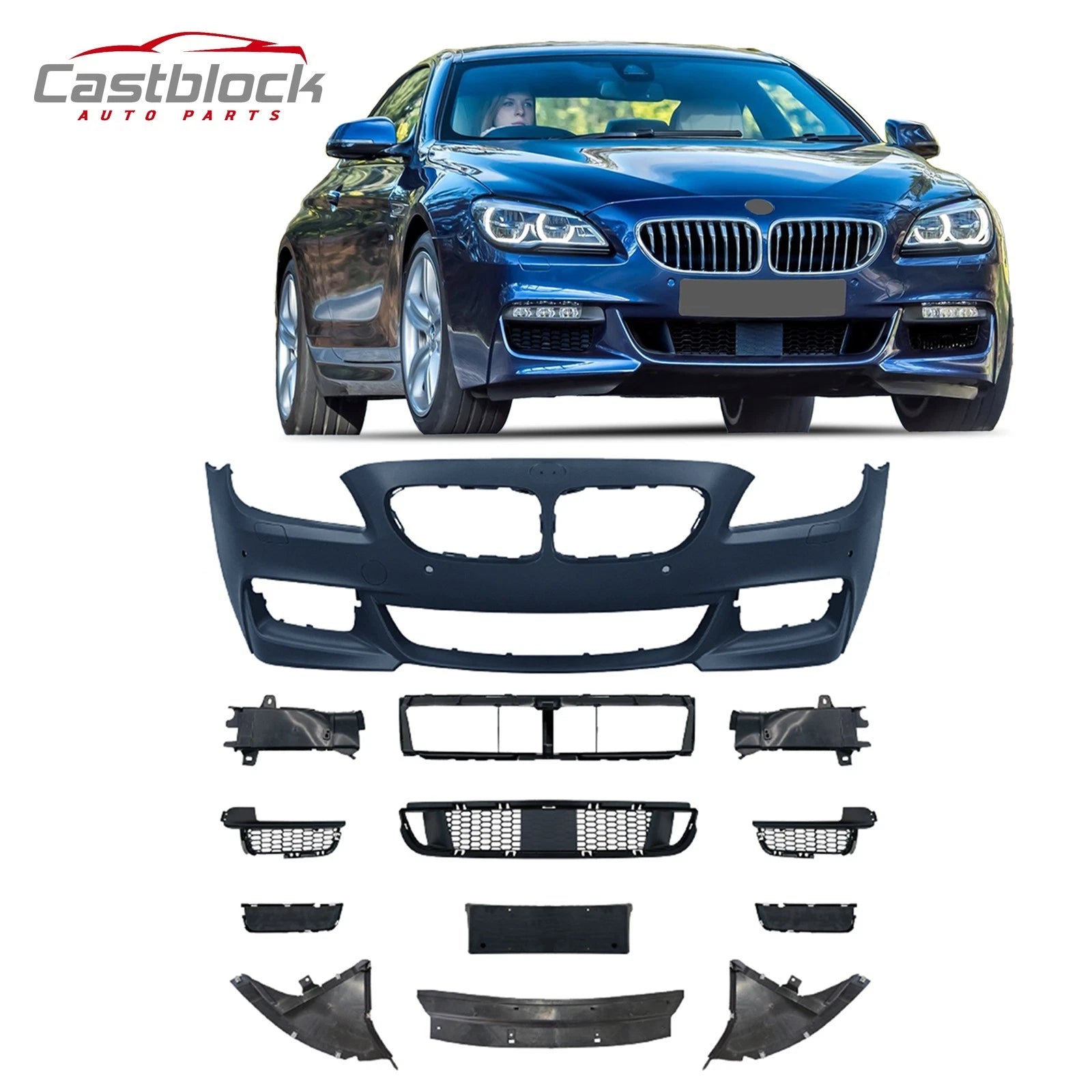 6 Series F06/F12/F13 Upgrade to M-tech Style Front Bumper Kit（2011-201 ...