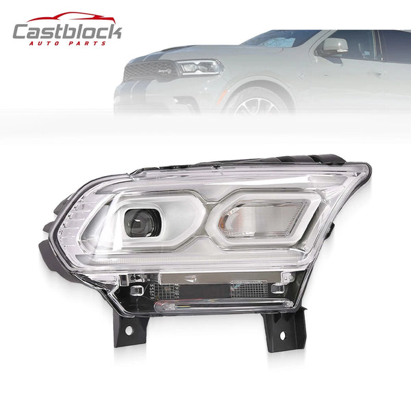 For 2021-2023 Dodge Durango Full LED CHROME Headlight Right Passenger Side
