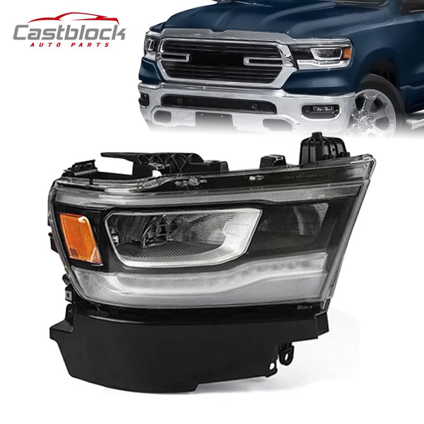 For 2019-2023 Dodge RAM 1500 Chrome LED Headlight Right Passenger Side 68533272A