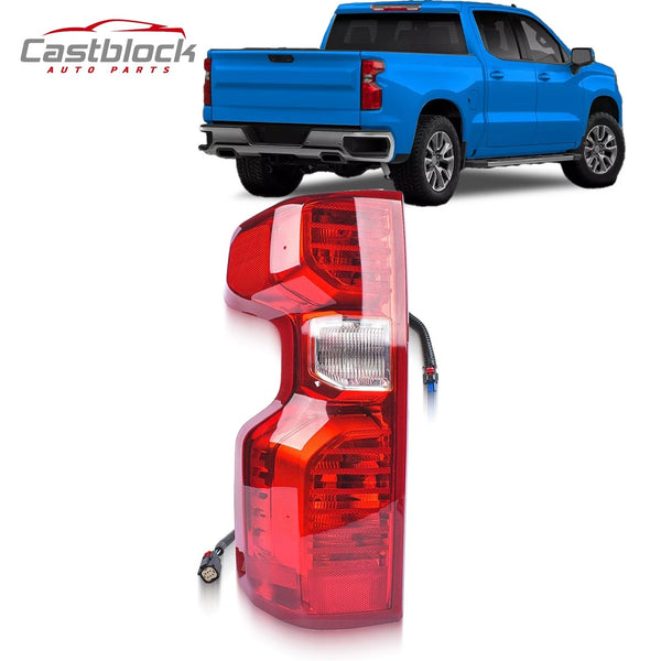 Rear Tail Light Fit For 2019-2022 Chevy Silverado 1500 Lamp Halogen Driver Side