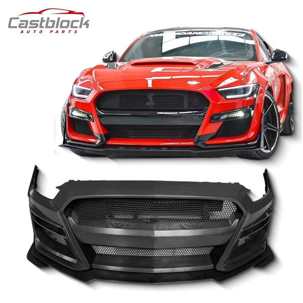 For Ford Mustang 2015-2017 Facelift GT500 Shebly Style Upgrade Front Bumper Kit